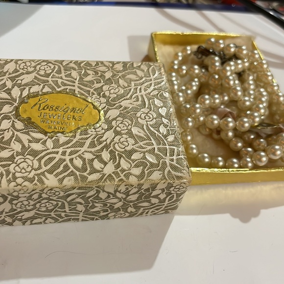 1945/52 Vintage Faux Pearls. With Label, occupied Japan. With original Box. - Picture 7 of 9